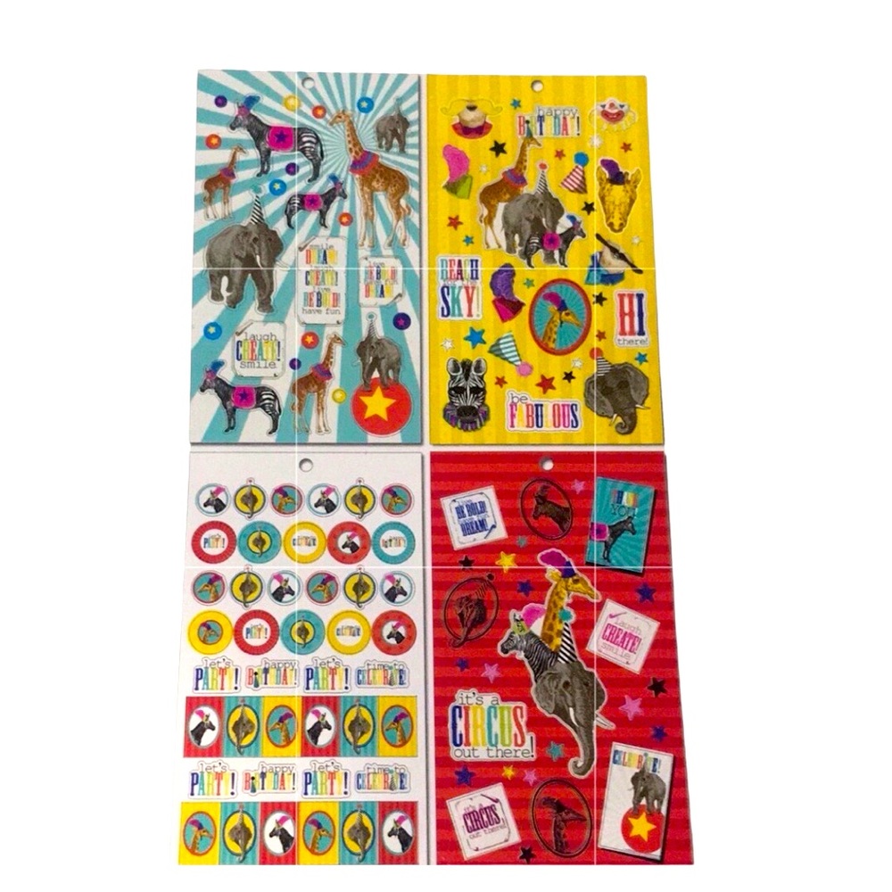 Michael’s This Ring Circus Birthday Party Animal Sticker Bundle Set